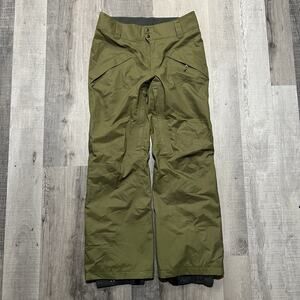 Patagonia Snowshot Pants Mens Palo Green Baggy Ski Snowboard Winter Snow Pants M
